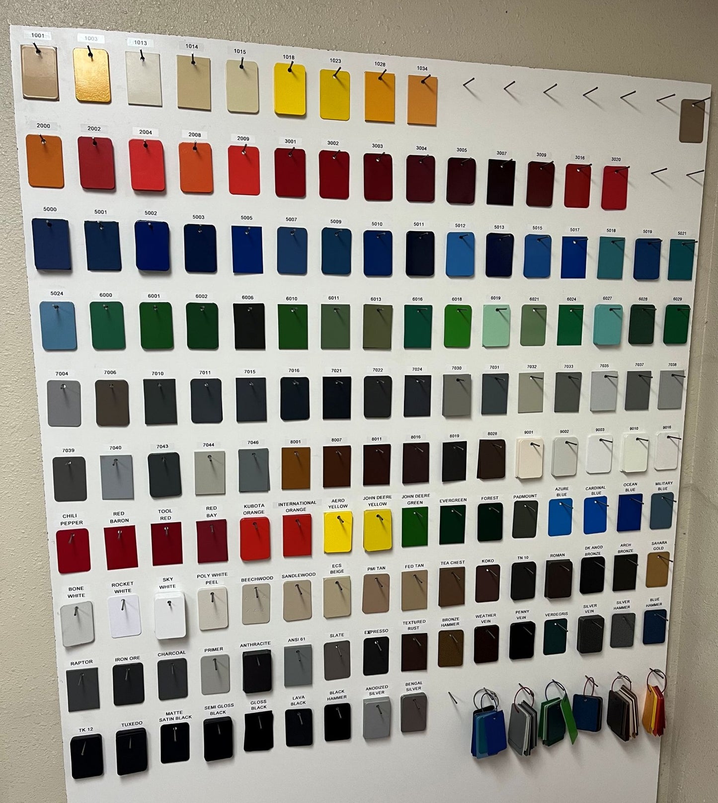 Custom powder coat colors
