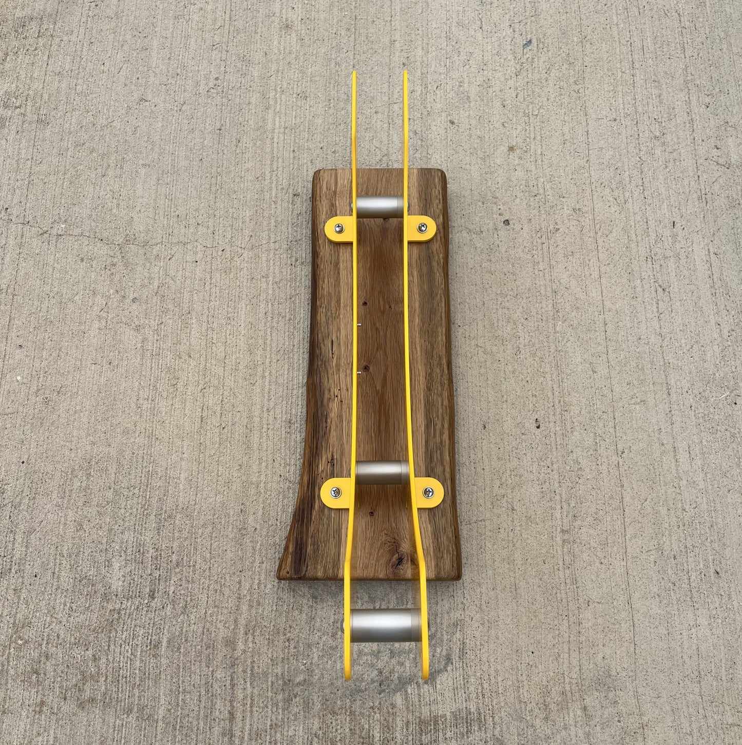 Custom live edge hard wood base